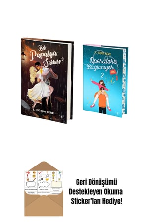 Bir Papatya Şarkısı 2 (Ciltli) + Operatöre Bağlanıyorsunuz 2 (Ciltli - Yan Boyamalı) + Okuma Sticker'ları