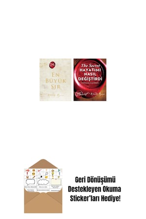 The Secret - En Büyük Sır (Ciltli) + The Secret - Hayatımı Nasıl Değiştirdi (Ciltli) + Okuma Sticker'ları