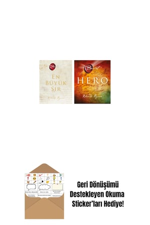 The Secret - En Büyük Sır (Ciltli) + The Secret - Hero (Ciltli) + Okuma Sticker'ları