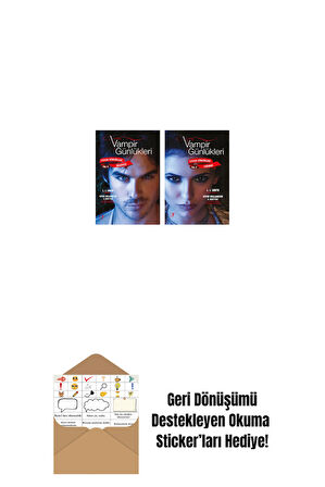 Vampir Günlükleri - Stefan Günlükleri Vol. 6 İradesiz + Vampir Günlükleri - Stefan Günlükleri Vol. 5 Sığınak + Okuma Sticker'ları