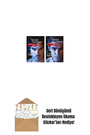 Vampir Günlükleri - Stefan Günlükleri Vol. 6 İradesiz + Vampir Günlükleri - Stefan Günlükleri Vol. 4 Karındeşen + Okuma Sticker'ları