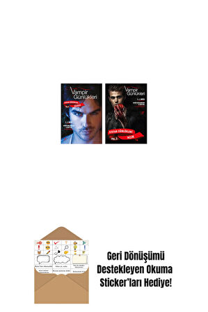 Vampir Günlükleri - Stefan Günlükleri Vol. 6 İradesiz + Vampir Günlükleri - Stefan Günlükleri Vol. 3 Açlık + Okuma Sticker'ları
