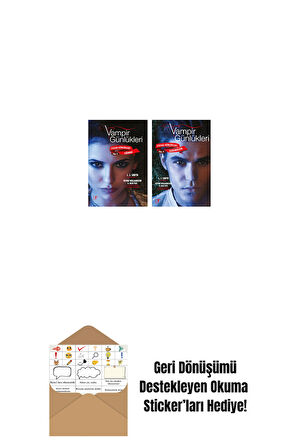 Vampir Günlükleri - Stefan Günlükleri Vol. 5 Sığınak + Vampir Günlükleri - Stefan Günlükleri Vol. 4 Karındeşen + Okuma Sticker'ları