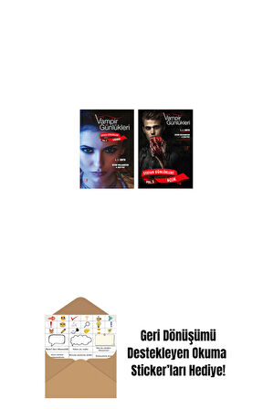 Vampir Günlükleri - Stefan Günlükleri Vol. 5 Sığınak + Vampir Günlükleri - Stefan Günlükleri Vol. 3 Açlık + Okuma Sticker'ları