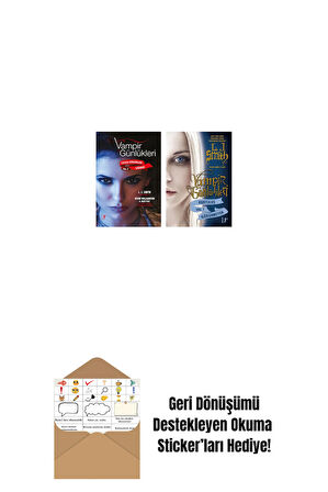 Vampir Günlükleri - Stefan Günlükleri Vol. 5 Sığınak + Vampir Günlükleri - Kurtuluş Vol. 1 Görünmeyen + Okuma Sticker'ları