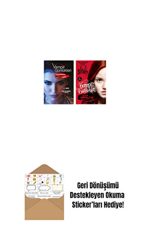 Vampir Günlükleri - Stefan Günlükleri Vol. 5 Sığınak + Vampir Günlükleri - Vol. 3 Kaderin Yükselişi + Okuma Sticker'ları