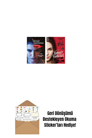 Vampir Günlükleri - Stefan Günlükleri Vol. 5 Sığınak + Vampir Günlükleri - Avcılar Vol.1 Fantom + Okuma Sticker'ları