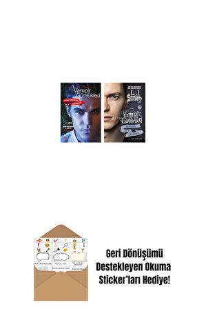 Vampir Günlükleri - Stefan Günlükleri Vol. 4 Karındeşen + Vampir Günlükleri - Kurtuluş Vol. 3 Maskesiz + Okuma Sticker'ları