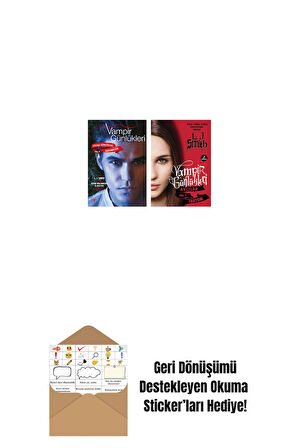 Vampir Günlükleri - Stefan Günlükleri Vol. 4 Karındeşen + Vampir Günlükleri - Avcılar Vol.1 Fantom + Okuma Sticker'ları