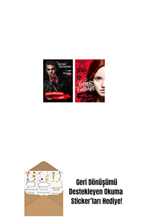 Vampir Günlükleri - Stefan Günlükleri Vol. 3 Açlık + Vampir Günlükleri - Vol. 3 Kaderin Yükselişi + Okuma Sticker'ları