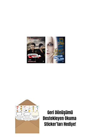 Vampir Günlükleri - Stefan Günlükleri Vol. 2 Kan Açlığı + Vampir Günlükleri - Kurtuluş Vol. 1 Görünmeyen + Okuma Sticker'ları