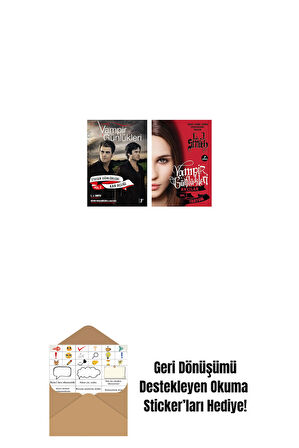 Vampir Günlükleri - Stefan Günlükleri Vol. 2 Kan Açlığı + Vampir Günlükleri - Avcılar Vol.1 Fantom + Okuma Sticker'ları