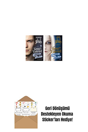 Vampir Günlükleri - Kurtuluş Vol. 3 Maskesiz + Vampir Günlükleri - Kurtuluş Vol. 1 Görünmeyen + Okuma Sticker'ları