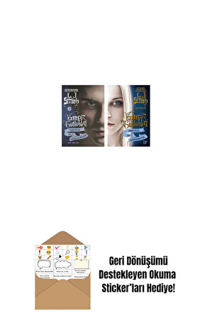 Vampir Günlükleri - Kurtuluş Vol. 2 Konuşulmayan + Vampir Günlükleri - Kurtuluş Vol. 1 Görünmeyen + Okuma Sticker'ları
