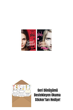 Vampir Günlükleri - Avcılar Vol.1 Fantom + Vampir Günlükleri - Dönüş: Çöken Karanlık + Okuma Sticker'ları