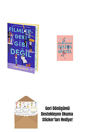 Filmlerdeki Gibi Değil (Ciltli) + Filmlerden Daha Güzel + Okuma Sticker'ları