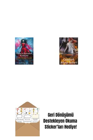 Hava ve Karanlık Kraliçesi (Ciltli) + Cennet Ateşi Şehri + Okuma Sticker'ları