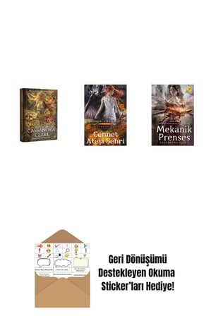 Cassandra Clare 3 Kitap Set + Okuma Sticker'ları