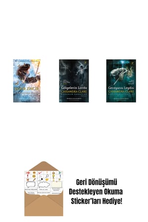 Cassandra Clare 3 Kitap Set + Okuma Sticker'ları