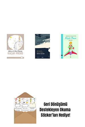 Küçük Prens + Gece Uçuşu + Küçük Prens + Okuma Sticker'ları