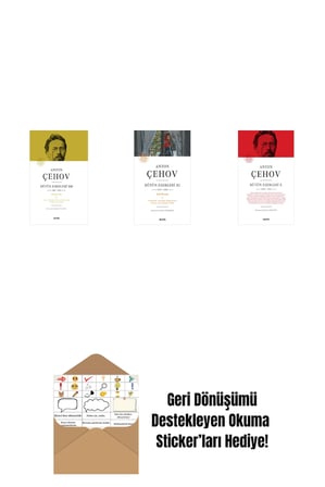 Anton Çehov Bütün Eserleri 12 (Ciltli) + Anton Çehov Bütün Eserleri 11 + Anton Çehov Bütün Eserleri 10 (Ciltli) + Okuma Sticker'ları
