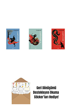 Şahnâme 2 + Şahnâme 3 + Şahnâme 1 (Ciltli) + Okuma Sticker'ları