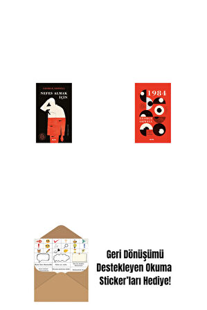 Nefes Almak İçin (Ciltli) + 1984 (Ciltli) + Okuma Sticker'ları