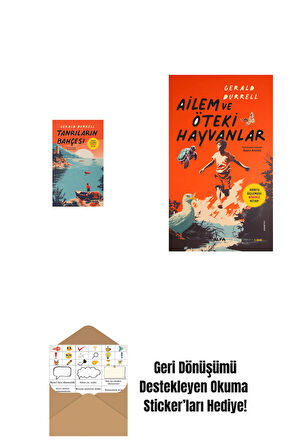 Tanrıların Bahçesi + Ailem ve Öteki Hayvanlar + Okuma Sticker'ları