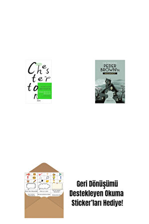 Peder Brown'ın Bilgeliği + Peder Brown'ın Masumiyeti + Okuma Sticker'ları