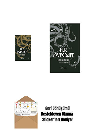 H.P. Lovecraft - Bütün Romanları (Ciltli) + H.P. Lovecraft - Bütün Hikayeleri (Ciltli) + Okuma Sticker'ları