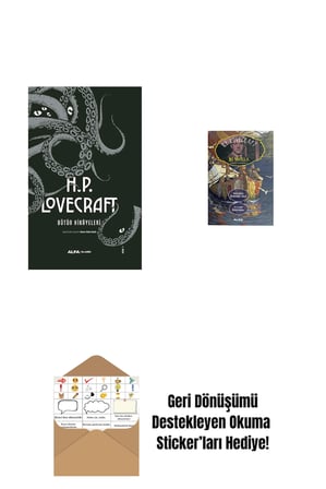 H.P. Lovecraft - Bütün Hikayeleri (Ciltli) + İki Novella + Okuma Sticker'ları