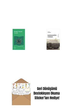 Everest Açıkhava 36 - Gençlik + Karanlığın Yüreği (Ciltli) + Okuma Sticker'ları