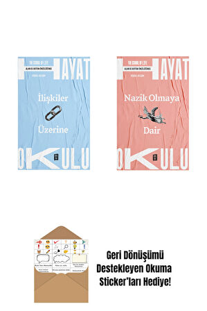 Hayat Okulu - İlişkiler Üzerine + Hayat Okulu - Nazik Olmaya Dair + Okuma Sticker'ları