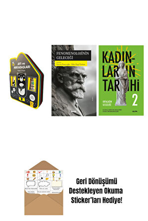 Ayı ve Arkadaşları (Keçe Kitap) + Fenomenolojinin Geleceği + Kadınların Tarihi 2 (Ciltli) + Okuma Sticker'ları
