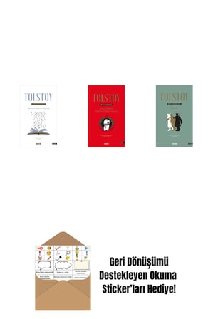 Tolstoy Bütün Eserleri 17 + Tolstoy Bütün Eserleri 15 (Ciltli) + Tolstoy Bütün Eserleri 13 (Ciltli) + Okuma Sticker'ları