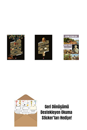 Adem ile Havva’nın Güncesi + İnsan Nedir? + Eskimo Kızının Aşkı + Okuma Sticker'ları