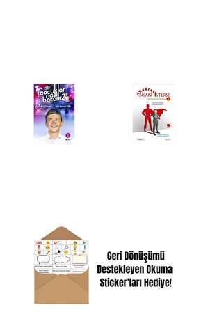 Çocuklar Nasıl Başarır 2 + İnsan İsterse - Azmin Zaferi Öyküleri 5 + Okuma Sticker'ları