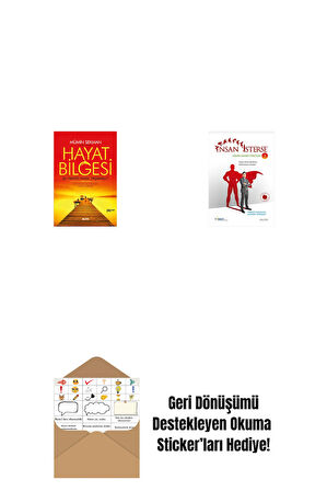 Hayat Bilgesi + İnsan İsterse - Azmin Zaferi Öyküleri 5 + Okuma Sticker'ları