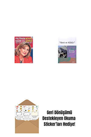 Politikada Kadın Eli + Kent ve Kültür + Okuma Sticker'ları