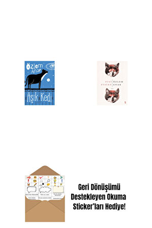Âşık Kedi + Pisi Pisine + Okuma Sticker'ları
