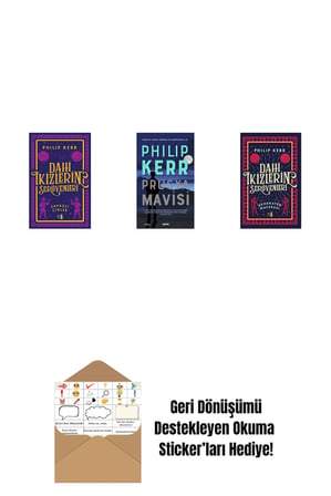 Dahi İkizlerin Serüvenleri - Savaşçı Cinler + Prusya Mavisi + Dahi İkizlerin Serüvenleri - Akhenaten Macerası + Okuma Sticker'ları