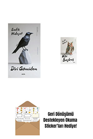 Diri Gömülen + Kör Baykuş + Okuma Sticker'ları