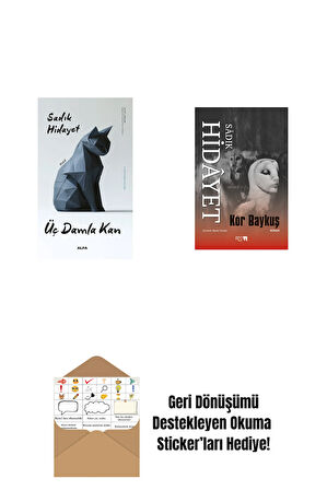 Üç Damla Kan + Kör Baykuş + Okuma Sticker'ları