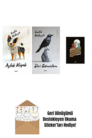 Aylak Köpek + Diri Gömülen + Kör Baykuş + Okuma Sticker'ları