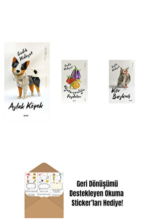 Aylak Köpek + Vejetaryenliğin Faydaları + Kör Baykuş + Okuma Sticker'ları