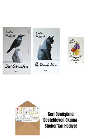 Diri Gömülen + Üç Damla Kan + Vejetaryenliğin Faydaları + Okuma Sticker'ları