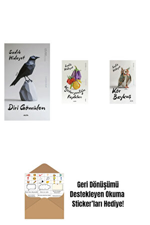 Diri Gömülen + Vejetaryenliğin Faydaları + Kör Baykuş + Okuma Sticker'ları