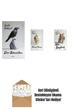 Diri Gömülen + Aleviye Hanım + Kör Baykuş + Okuma Sticker'ları