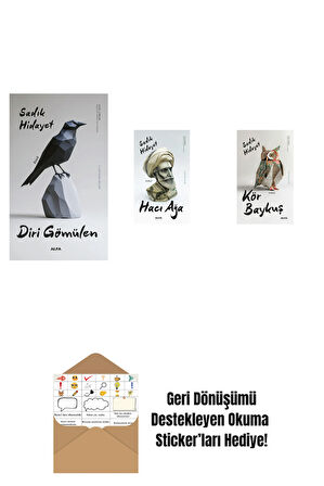Diri Gömülen + Hacı Ağa + Kör Baykuş + Okuma Sticker'ları