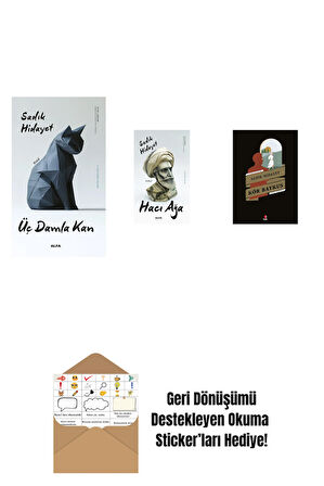 Üç Damla Kan + Hacı Ağa + Kör Baykuş + Okuma Sticker'ları
